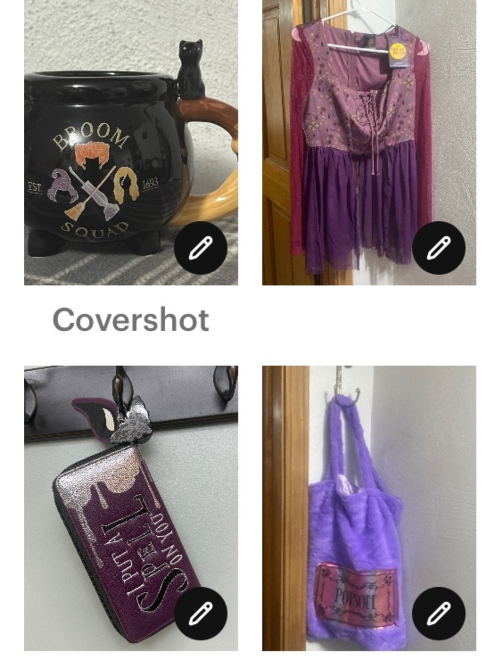 🧉hocus-pocus Sarah szS+NEW POISON ☠️ Bag+🧹Squad☕️1693+NEW wallet🧙‍♀️🥘+💋💄